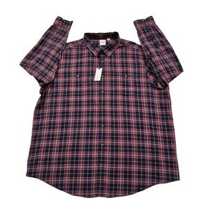 ROWM Flannel Shirt Plaid‎ Button Up Long Sleeve Casual 3XB